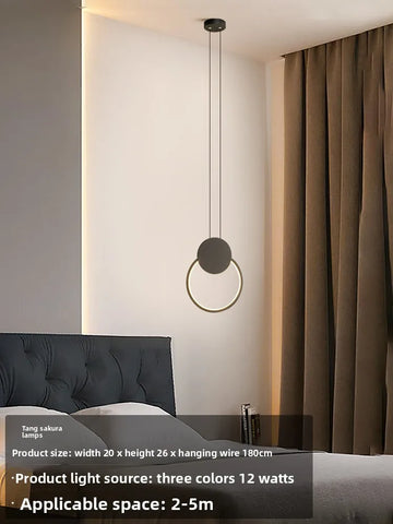Small Golden Acrylic Pendant Lamp