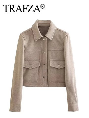 Fashionable Long Sleeve Coat for Women
