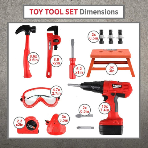 Kids Electric Toy Drill Tool Set