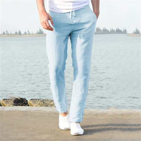 Men’s Cotton Linen Casual Pants