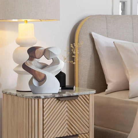 Modern Wood Figurine Home Decor