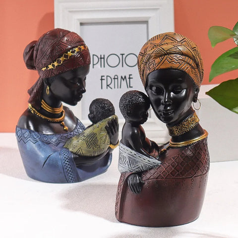 Ethnic Style Abstract Statue for Home Decor