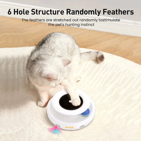 Interactive Feather Fun Ball for Pets