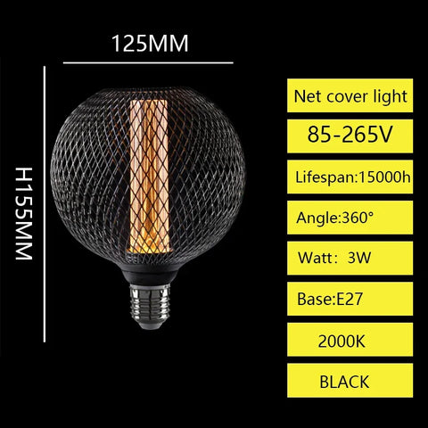 Nordic Wrought Iron Mesh Lamp